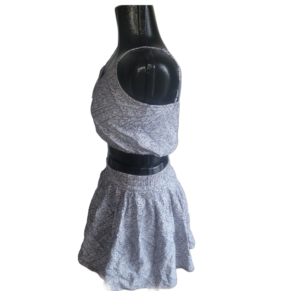 American Eagle Blue and White Patterned Skirt and Tank Top Set XS - Picture 4 of 6